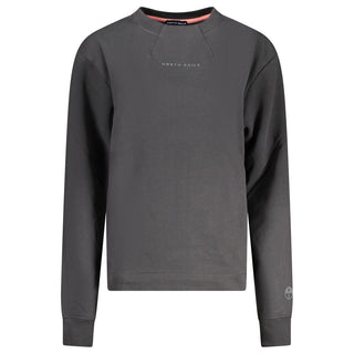Schwarzes Baumwoll-Sweatshirt für Damen