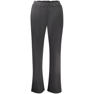 Pantalones deportivos de algodón negros para mujer