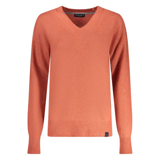 Roter Polyamid Damenpullover