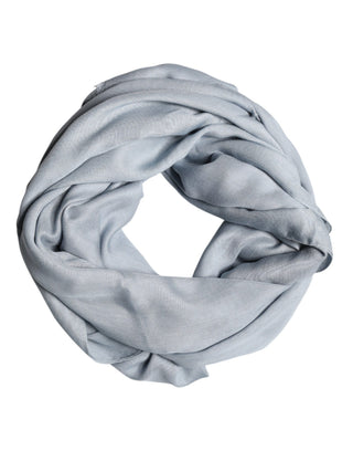 Light Blue Cashmere Knitted Shawl Scarf