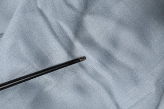 Hellblauer Kaschmir-Strickschal