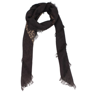 Brauner Kaschmir-Foulard