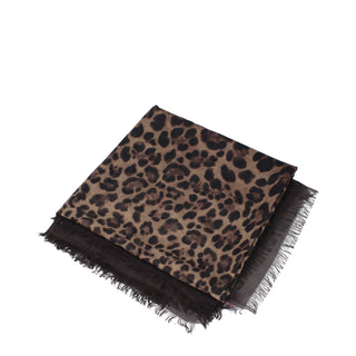 Brauner Kaschmir-Foulard