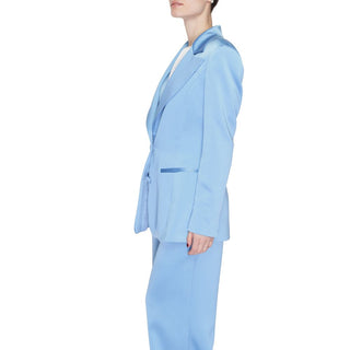 Blazer azul de poliéster
