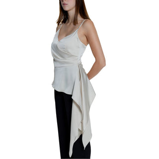 Beige Polyester Top