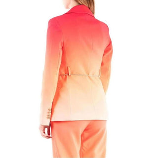 Orange Polyester Blazer