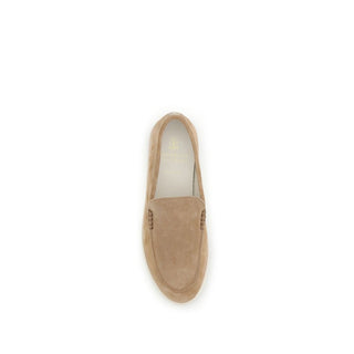 Mocasines slip-on Bos Taurus de cuero de becerro beige