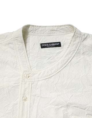 White Cotton Men Long Sleeves Men Shirt