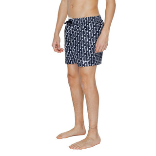 Bañador tipo short negro de poliéster
