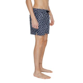 Bañador tipo short negro de poliéster