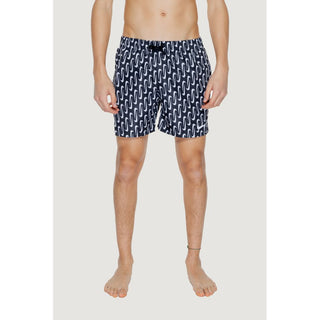 Bañador tipo short negro de poliéster