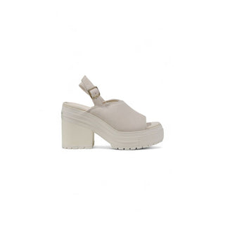 Beige Wildleder-High-Heel-Pumps