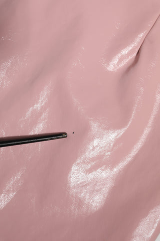 Minifalda rosa brillante de algodón de cintura alta