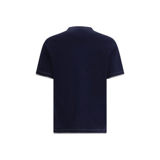 Blaues Baumwoll-T-Shirt
