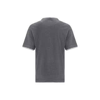 Graues Baumwoll-T-Shirt