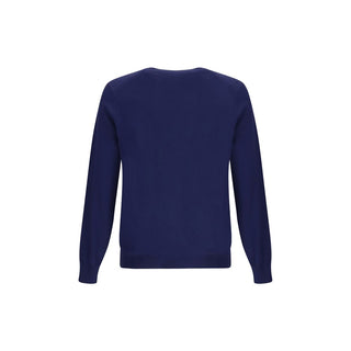 Blauer Woll-Oves-Aries-Kapuzenpullover