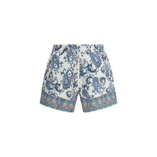 Multicolor Polyester Shorts