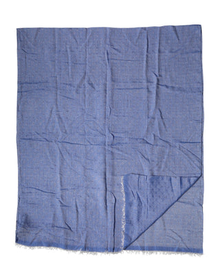 Estola de encaje azul, chal de algodón para cuello