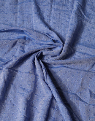 Estola de encaje azul, chal de algodón para cuello