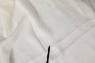 Chal de cuello tejido de cachemira blanco