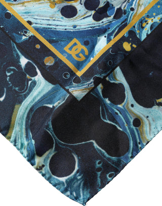 Mehrfarbiger Marmor-Foulard-Schal