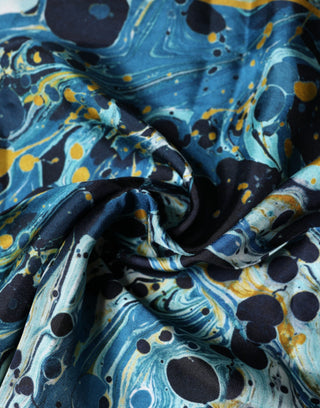Mehrfarbiger Marmor-Foulard-Schal
