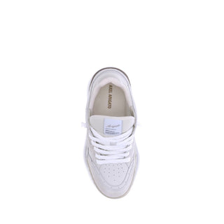 Beige Calf Leather Bos Taurus Athletic Sneakers