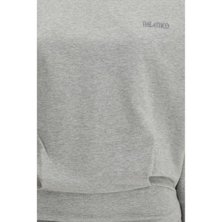 Graues legeres Baumwollkleid