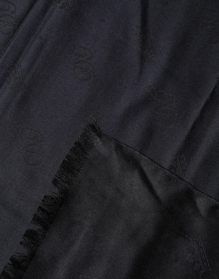 Black Lace Stole Silk NeckWrap Shawl Scarf