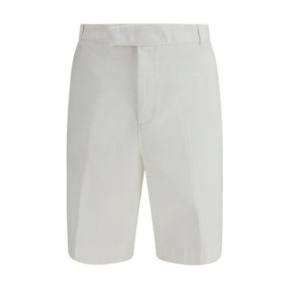 Bermudas de poliéster blancas
