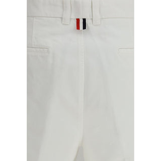Bermudas de poliéster blancas