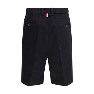 Bermudas de poliéster azules