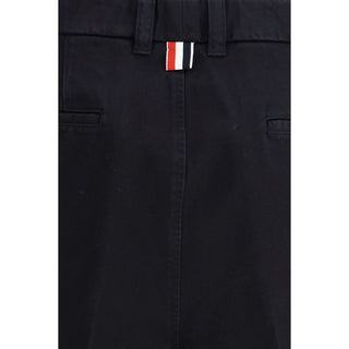Bermudas de poliéster azules