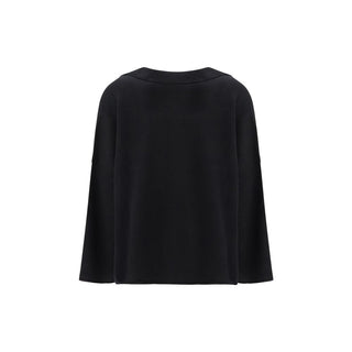 Schwarzes Kaschmir-Sweatshirt