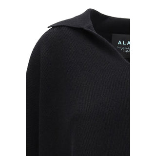 Schwarzes Kaschmir-Sweatshirt