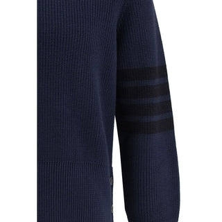 Blaues Baumwoll-Sweatshirt
