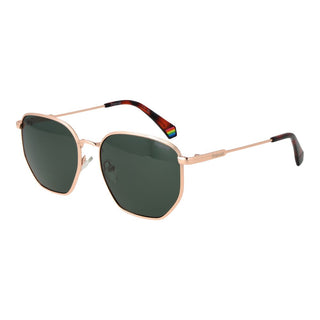 Gafas de sol de metal color oro rosa