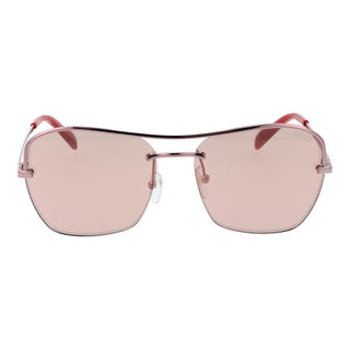 Gafas de sol de metal color oro rosa
