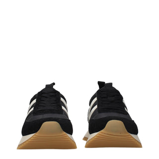 Zapatillas bajas de tela negra