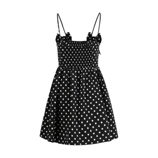Black Recycled Polyester Casual Dress