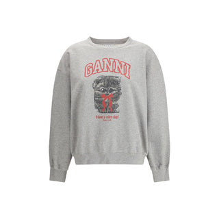 Graues Baumwoll-Sweatshirt