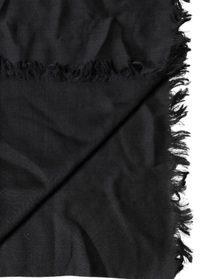Estola de encaje negro para cuello y hombros