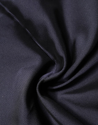 Blauer Seidenschal für Herren mit Logo-Design