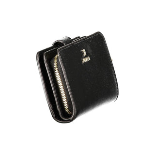 Cartera para mujer de cuero negro