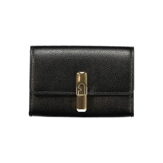 Cartera de mujer de cuero negro