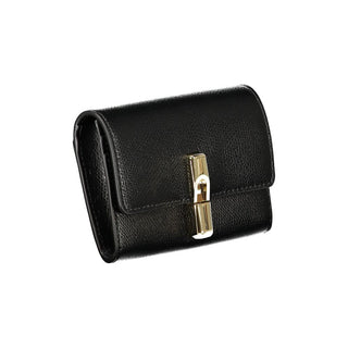 Cartera de mujer de cuero negro