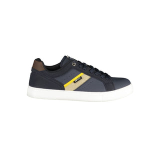 Blauer Polyester Herren-Sneaker