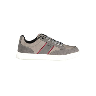 Grauer Polyester Herren Sneaker