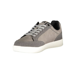 Grauer Polyester Herren Sneaker
