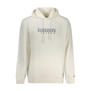 Sudadera con capucha para hombre de algodón blanco